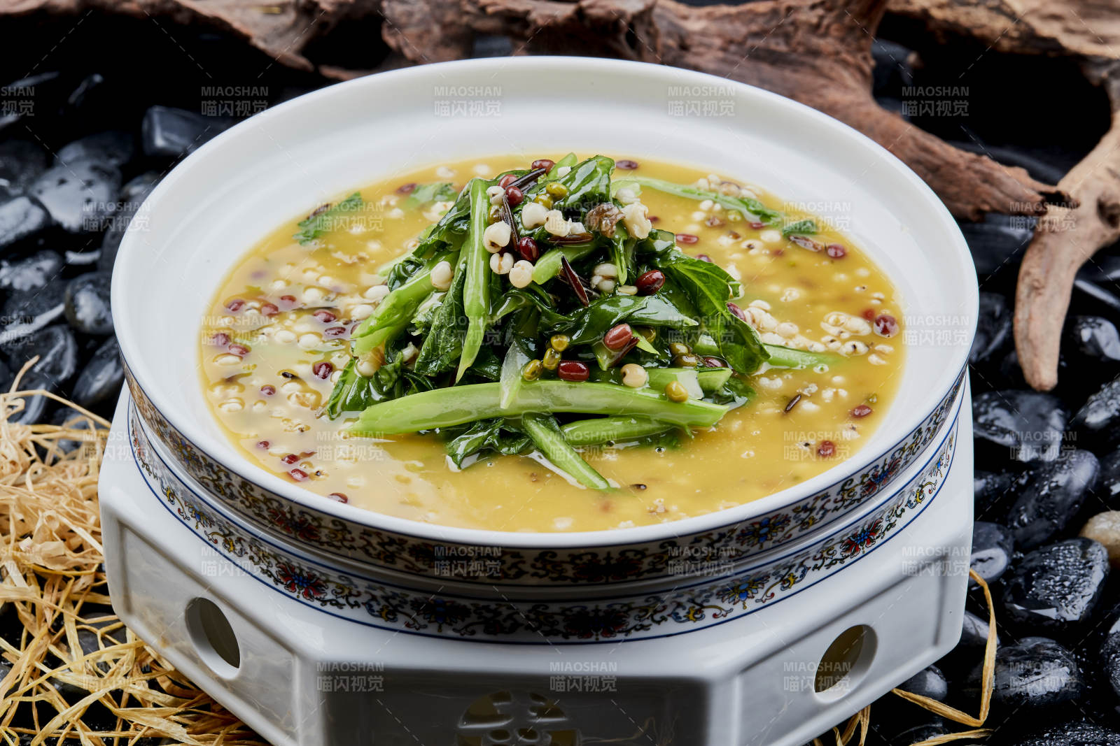 浓汤红豆薏米烧芥蓝