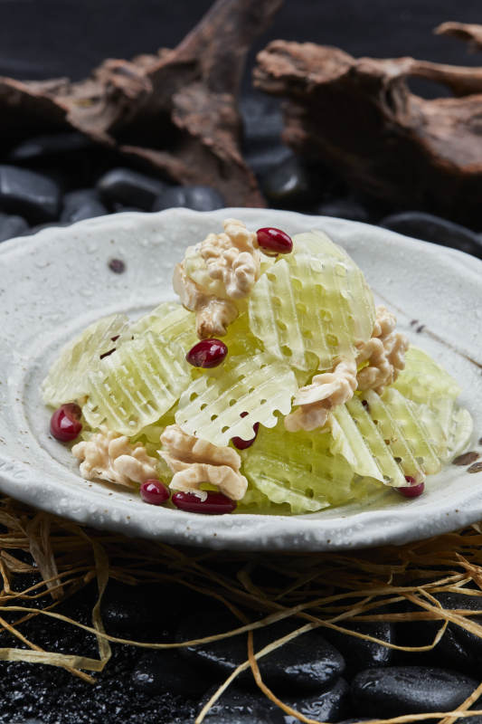 蜜豆桃仁拌芦笋