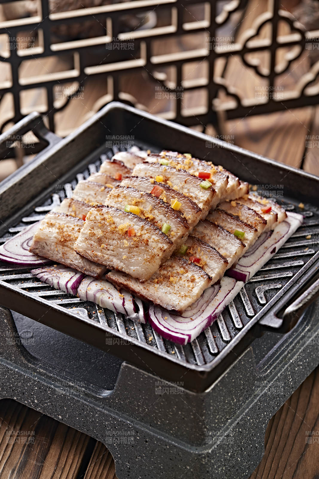 炙子鐵板香烤五花肉