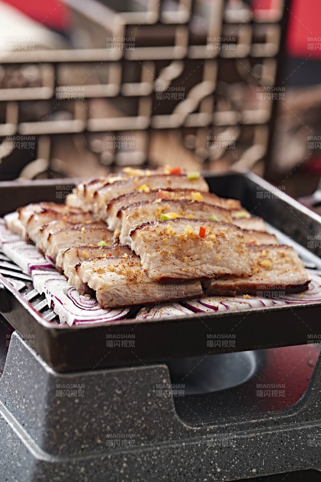 炙子鐵板香烤五花肉