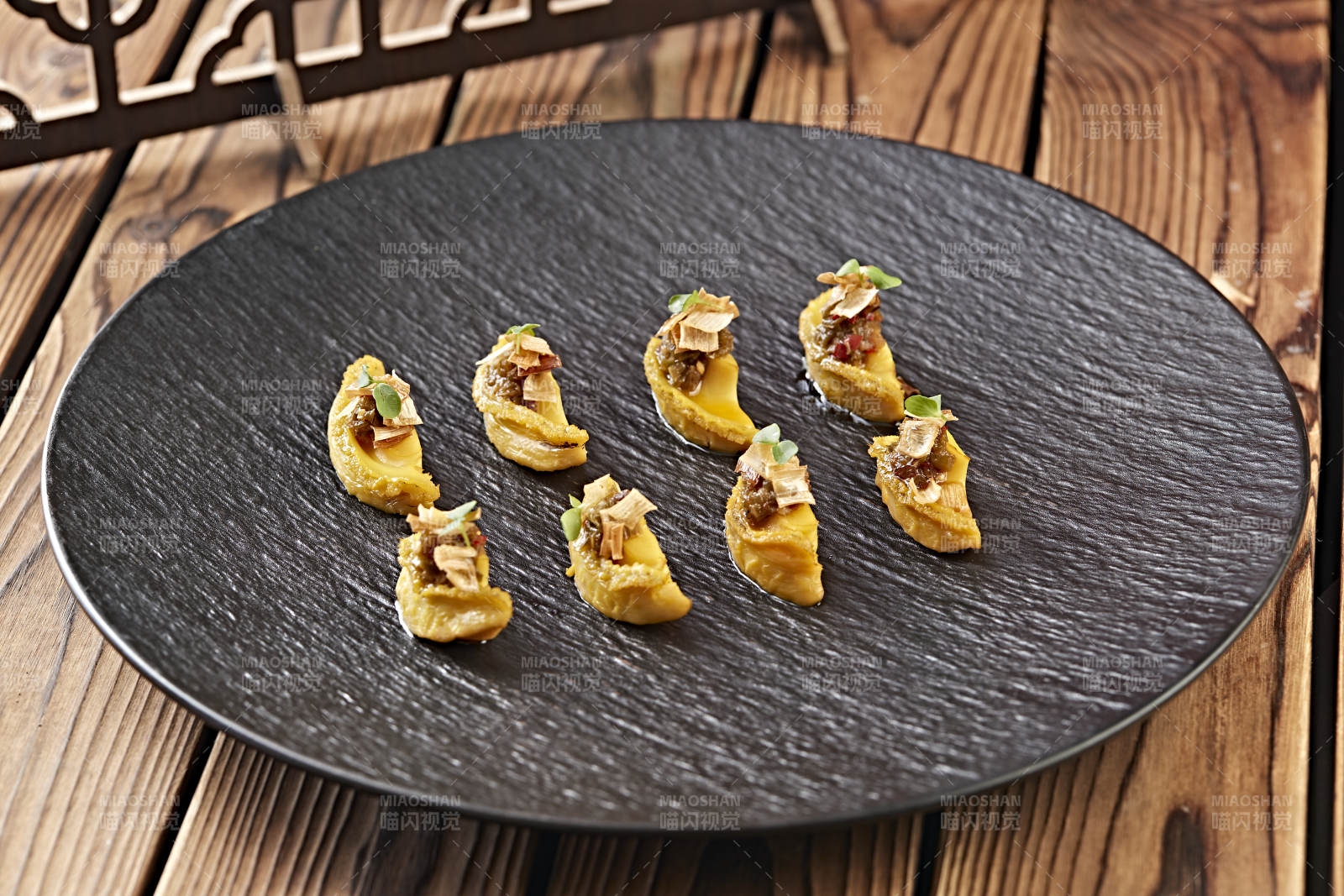 山椒醬配油煎鮮鮑魚