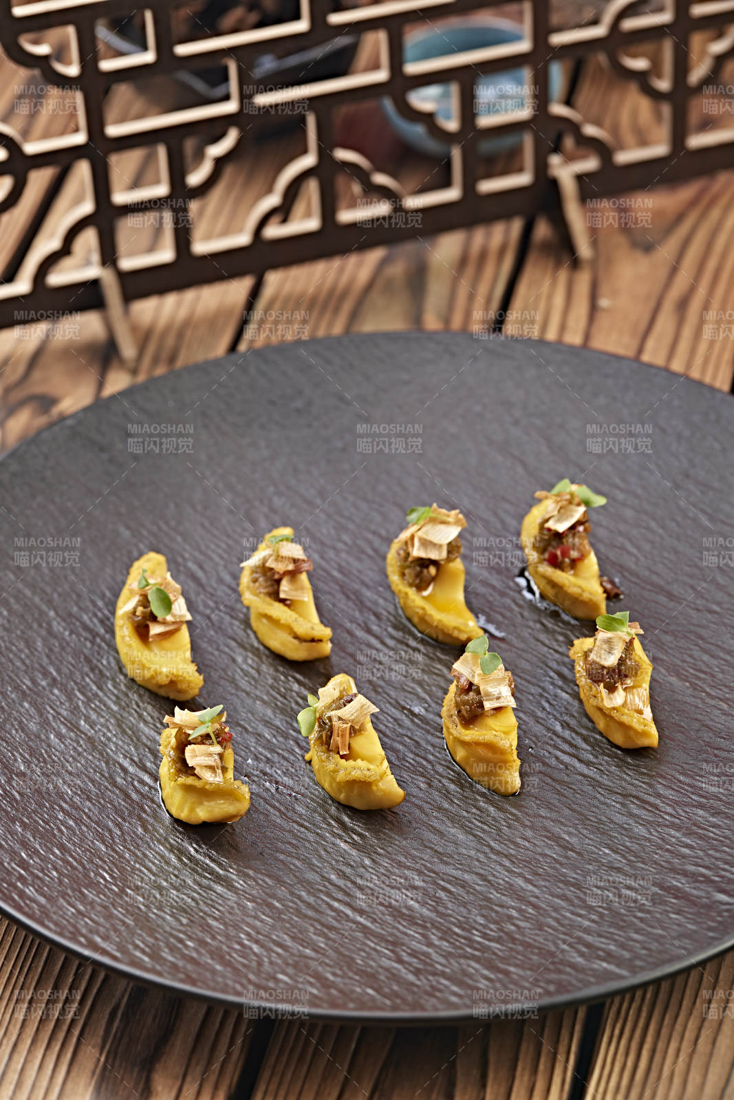 山椒醬配油煎鮮鮑魚