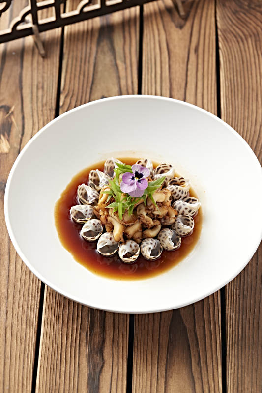 温拌浇汁花螺片肉