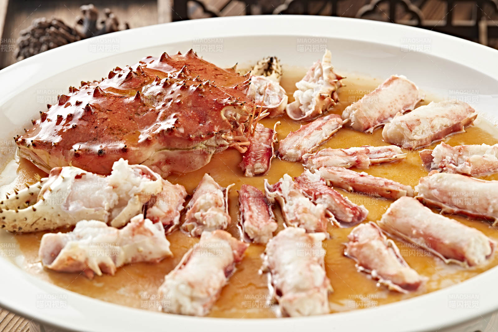 清蒸活阿拉斯加帝王蟹