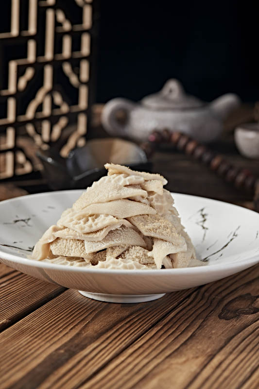 浇汁白水煮羊肚