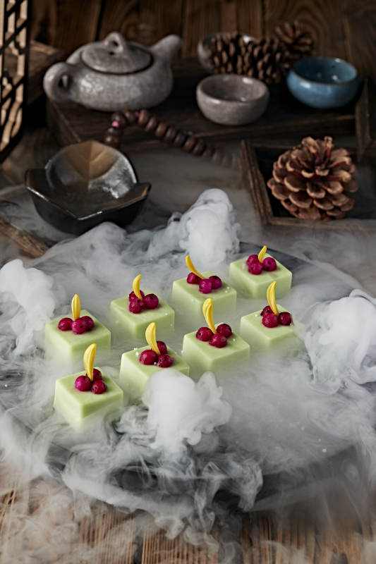 冰镇哈密瓜果冻豆腐