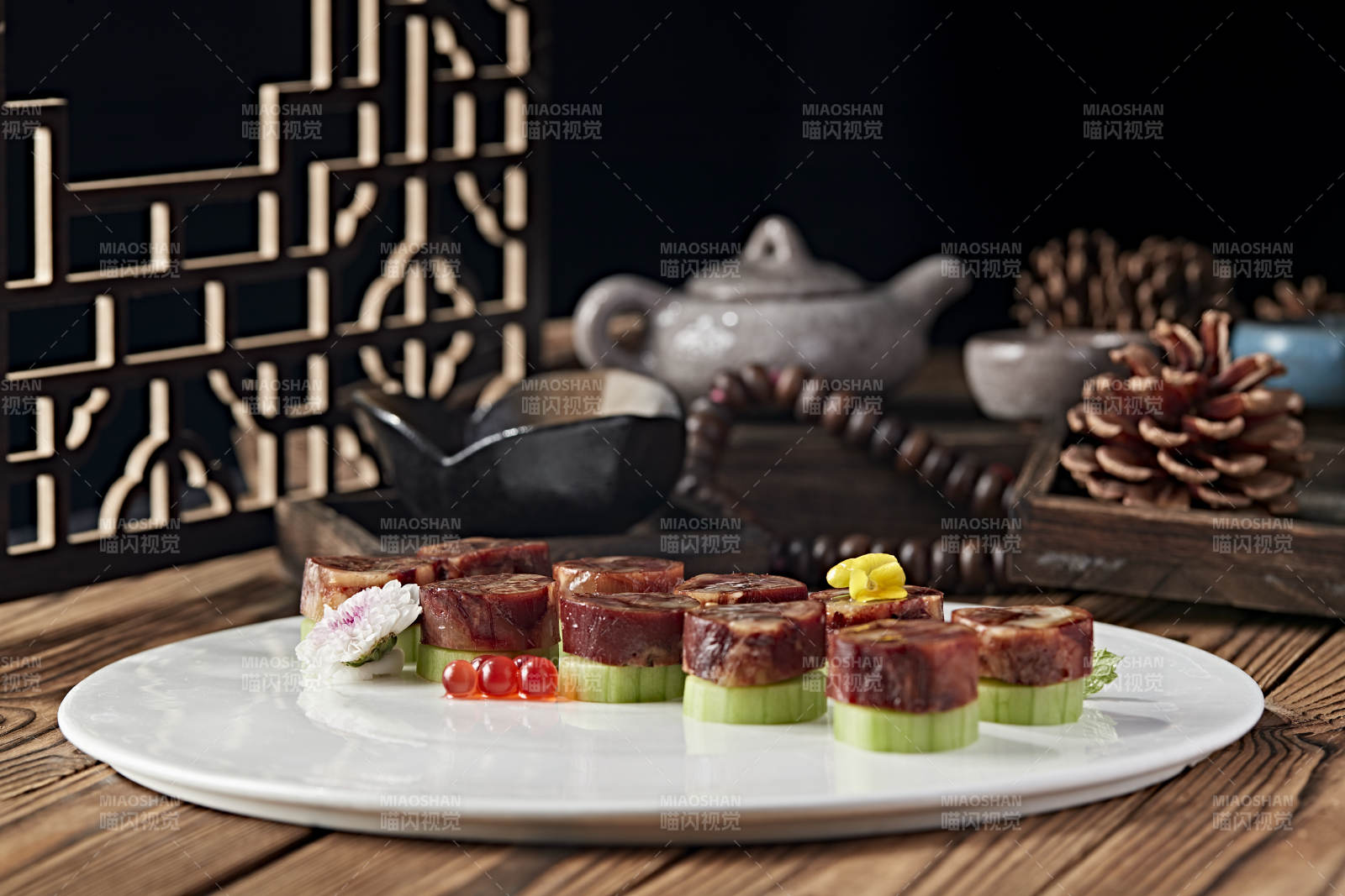 美味涼菜壓蹄花卷