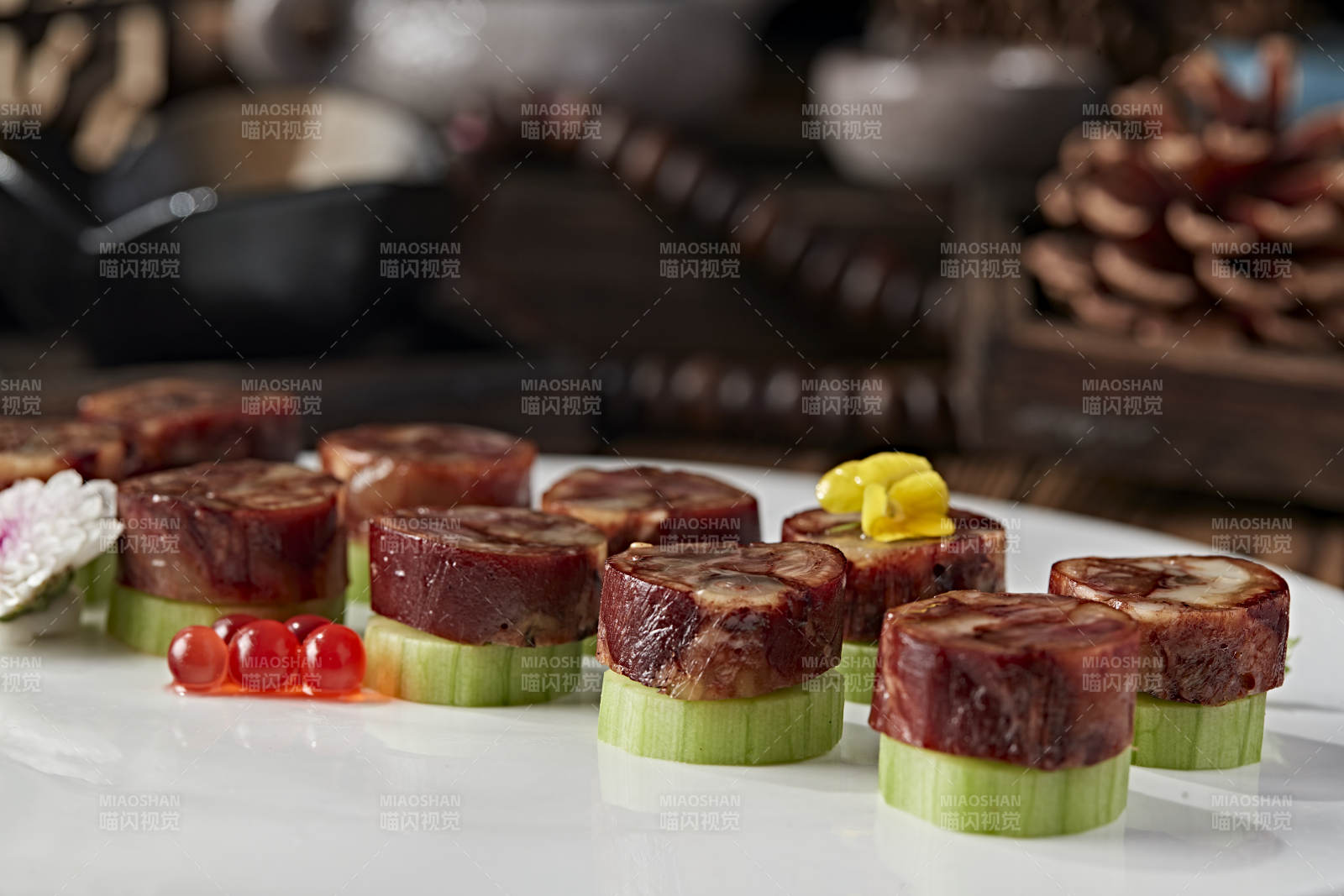 美味涼菜壓蹄花卷