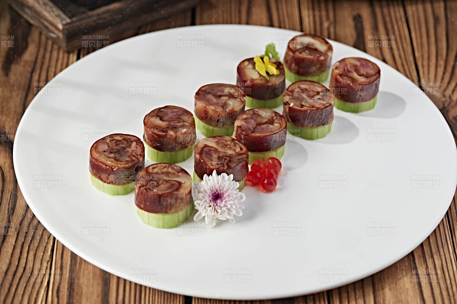 美味涼菜壓蹄花卷