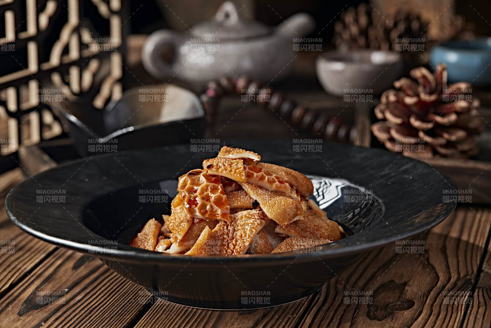 浇汁白水煮羊肚