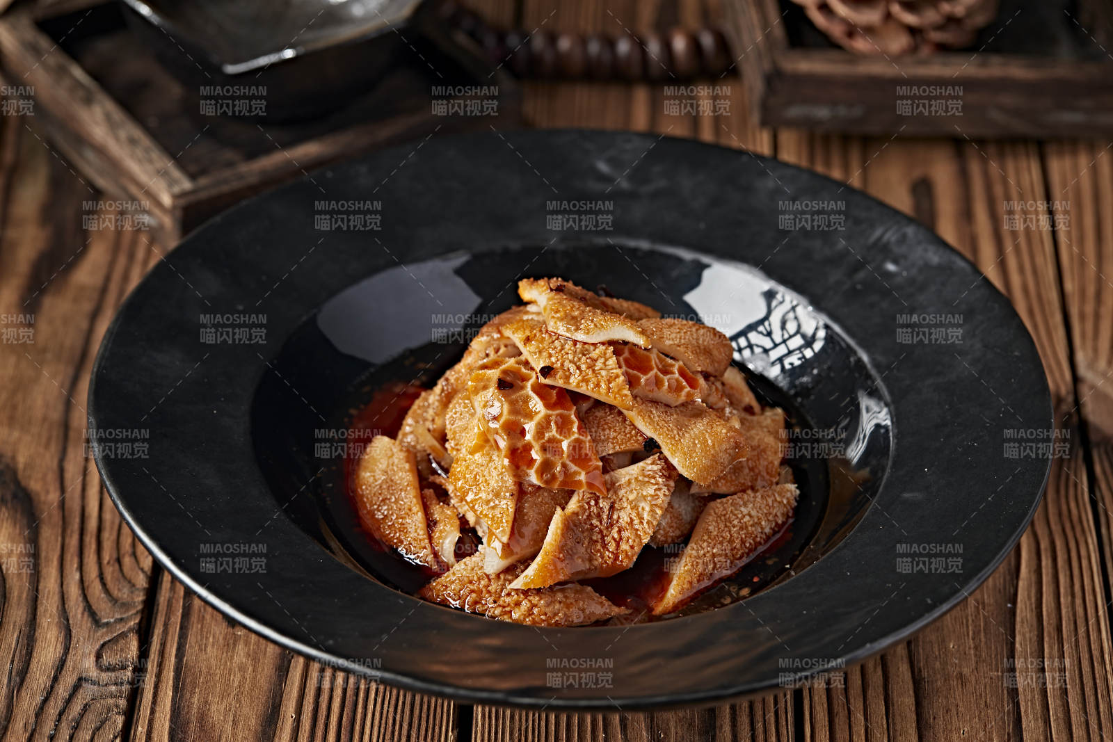 浇汁白水煮羊肚