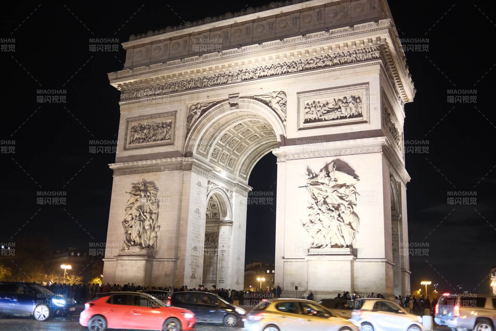 凯旋门夜景
