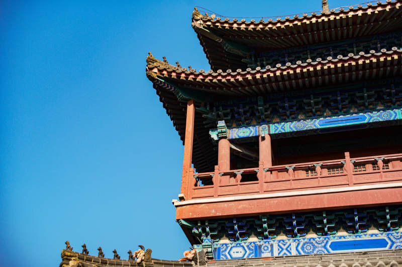 河北霸州大悲禅寺—古建筑飞檐翘角