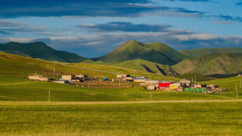 甘南桑科草原小镇风光