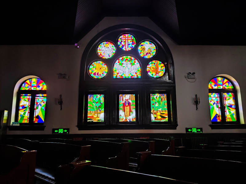 北京亚斯立堂彩窗教堂静谧之美