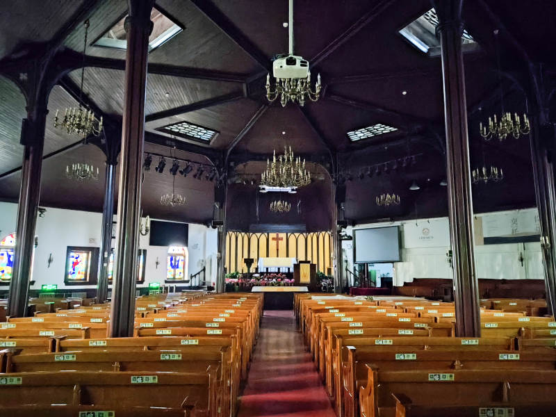 北京亚斯立堂教堂内部全景