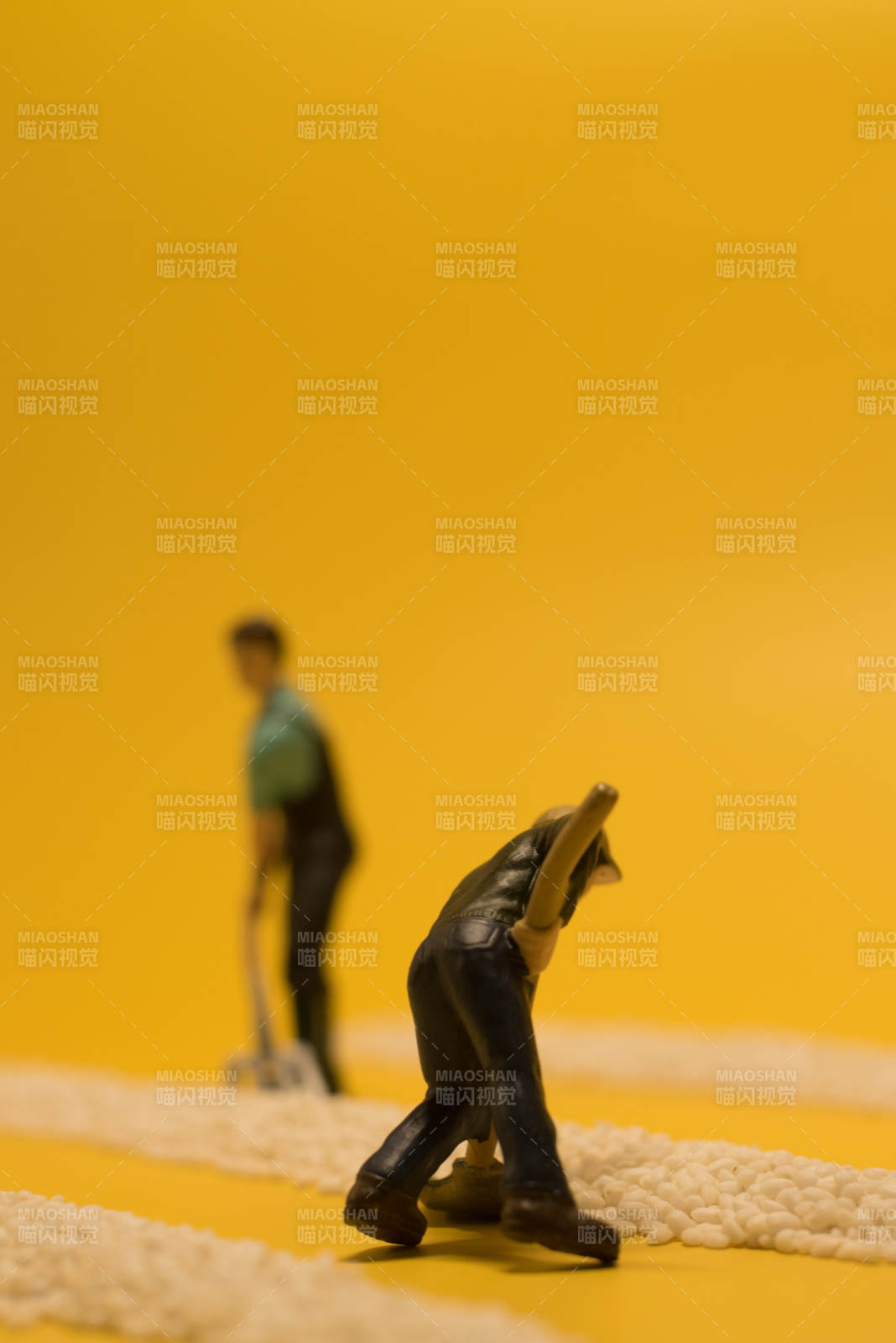 微缩人物劳作场景