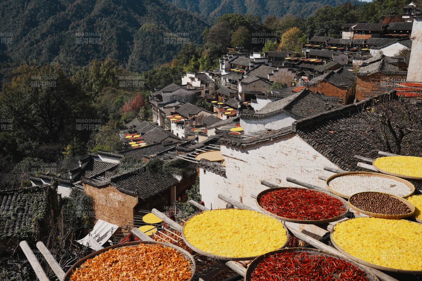晒秋人家江西婺源