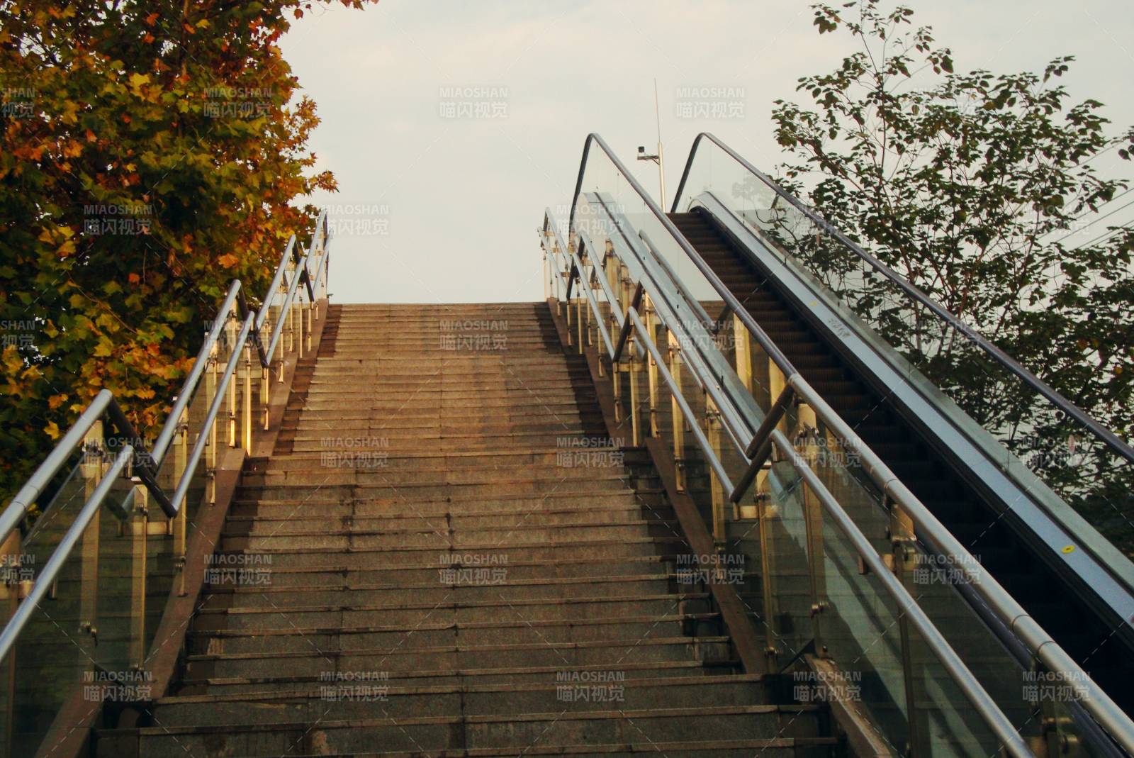 阶梯与扶梯并行