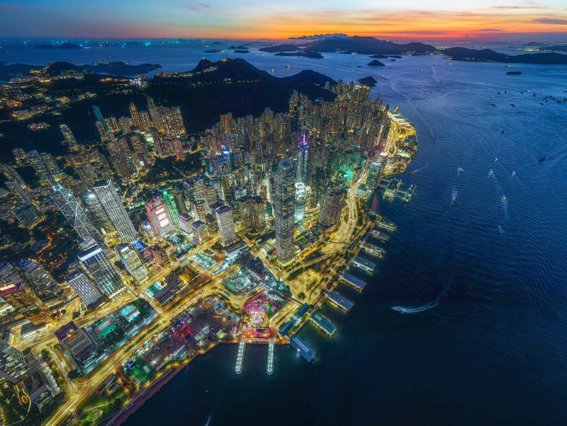 香港夜景璀璨夺目