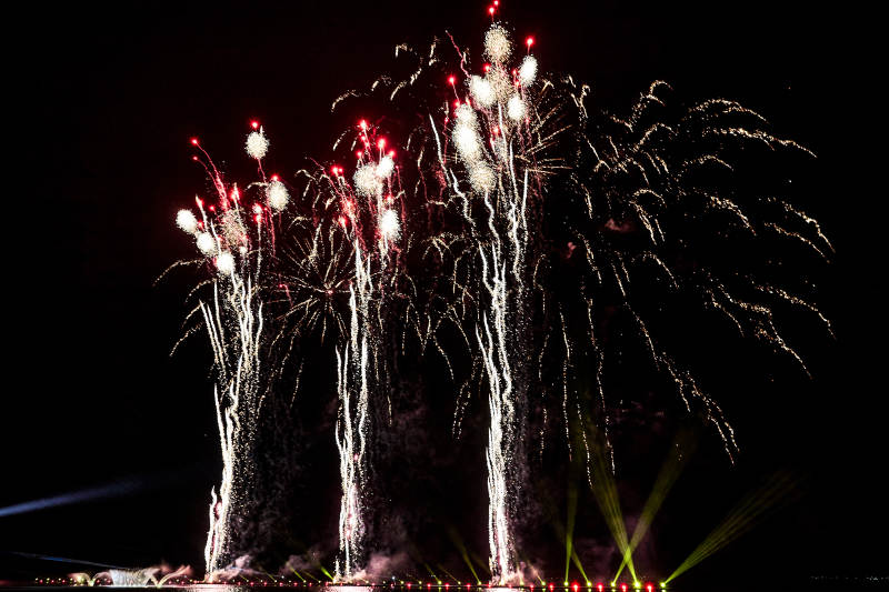 璀璨烟花夜空绽放