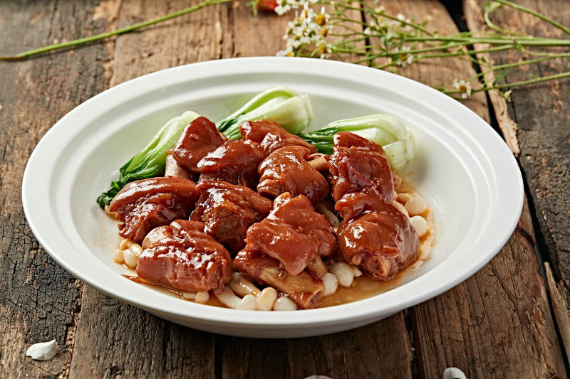红烧鸭块配菜