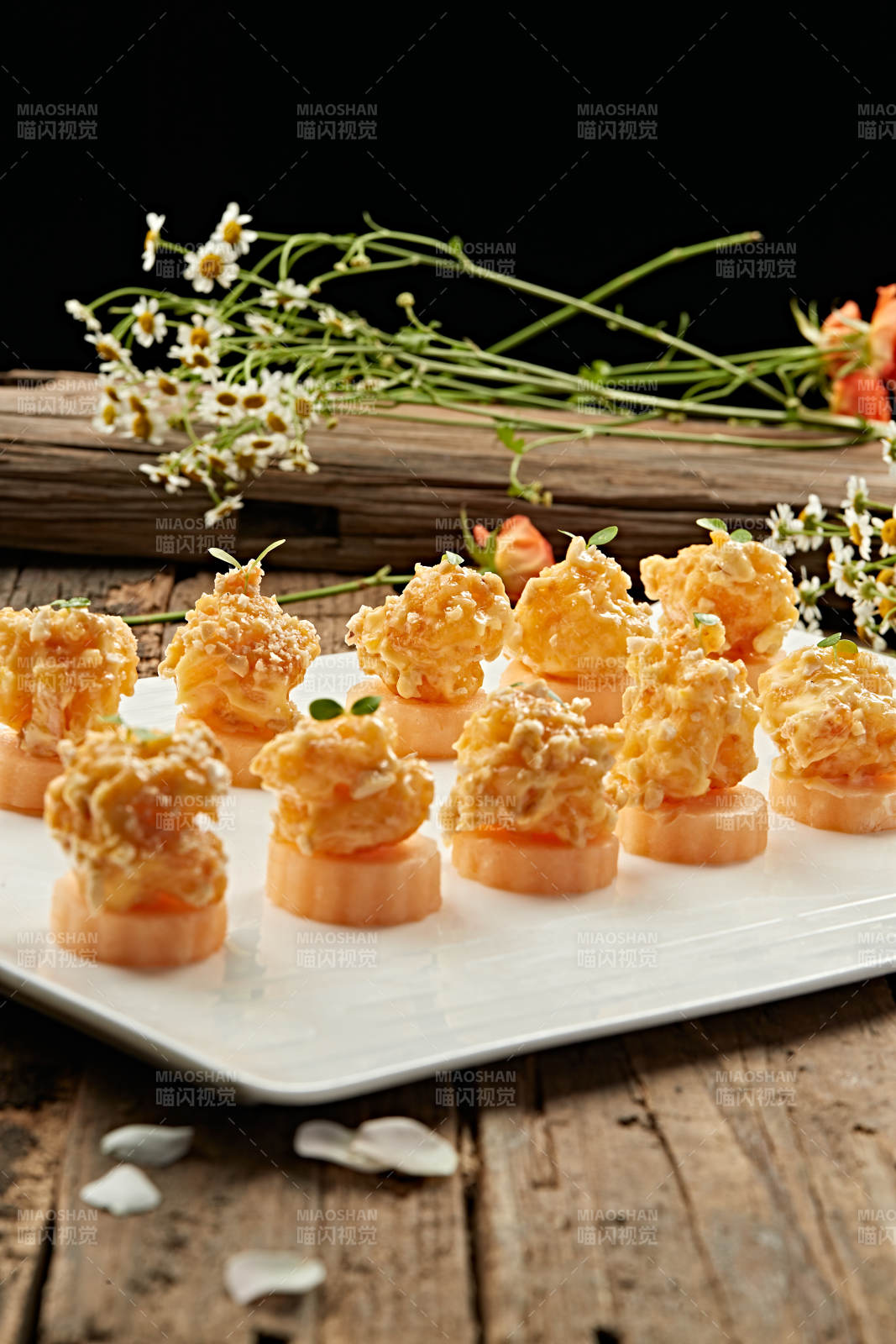 蜜瓜芝香大虾球