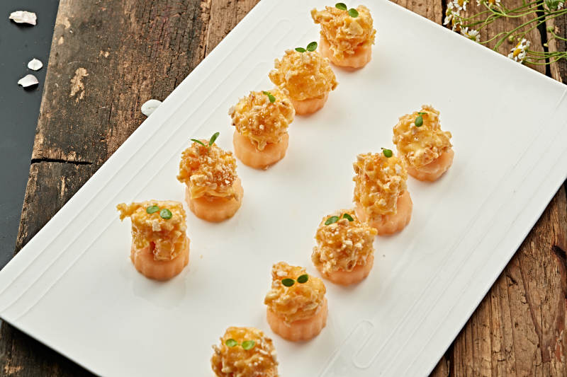 蜜瓜芝香大虾球