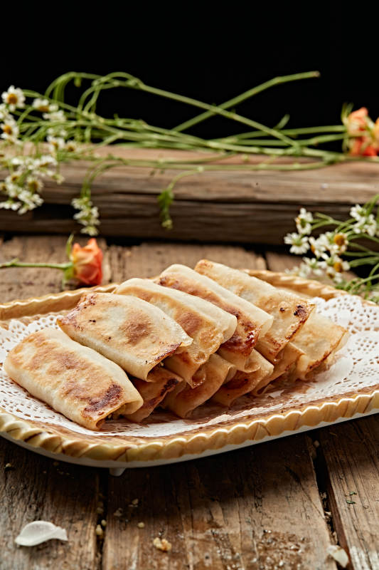 金黄煎饺 香气四溢