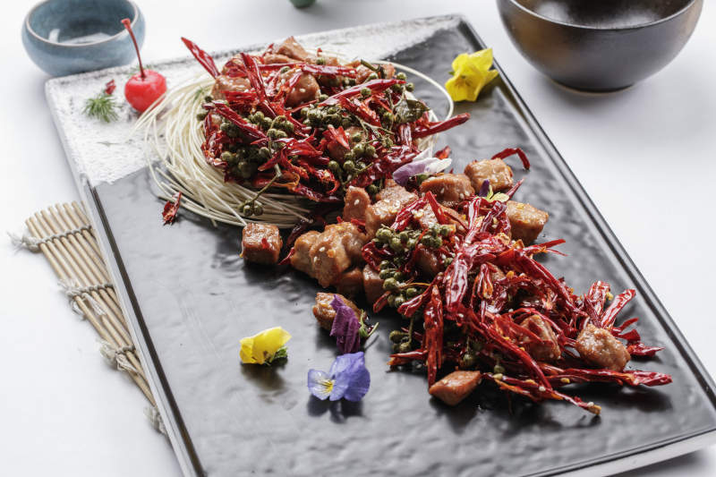 麻辣香锅配面条