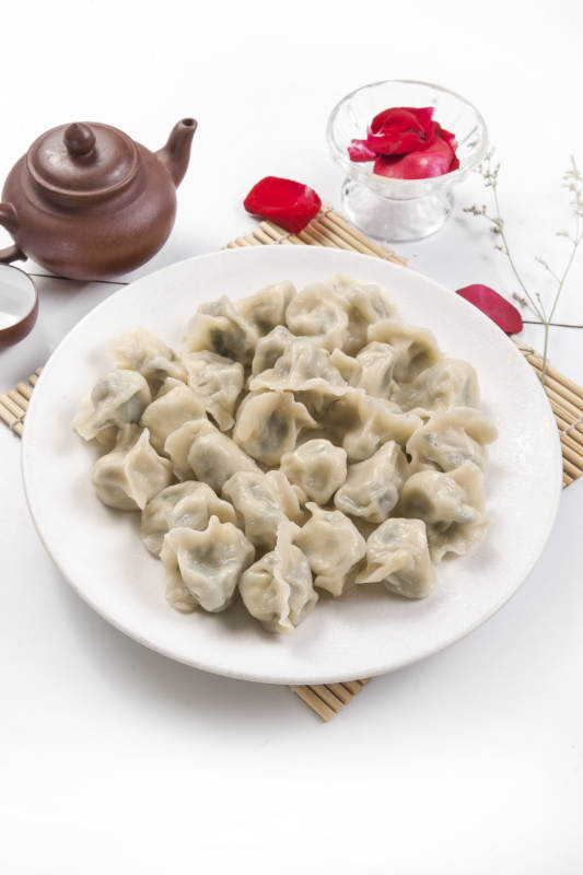 美味饺子配茶香