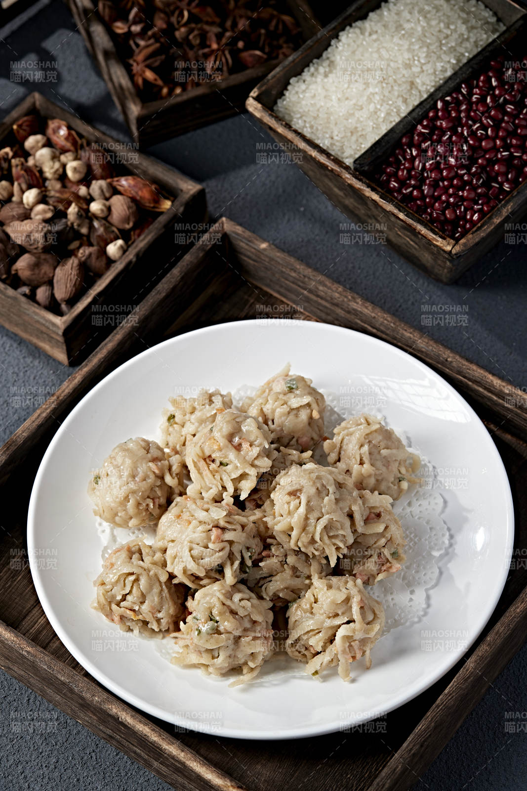 香糯丸子配五谷