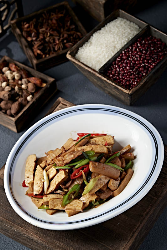 香辣豆腐炒青椒