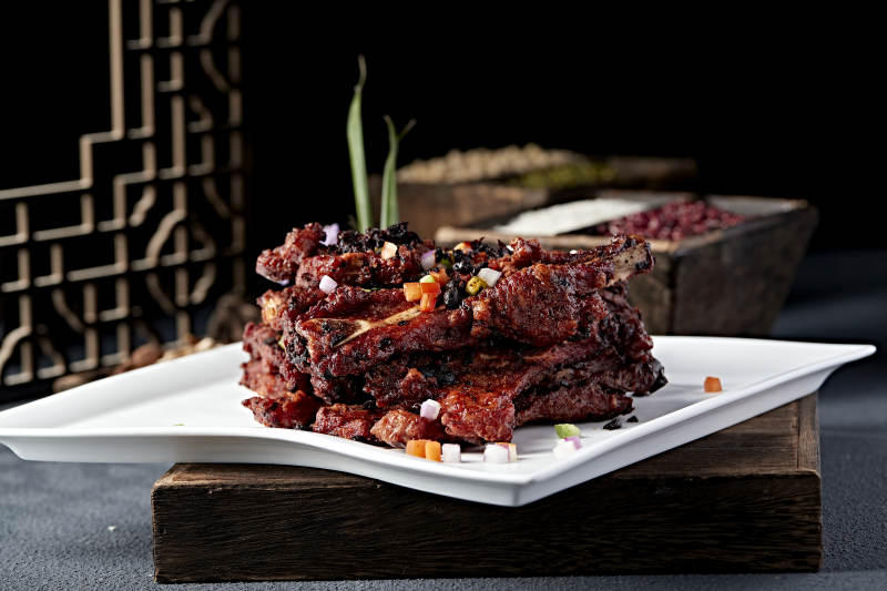 香辣烤排骨