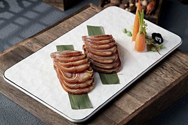 精致肉片摆盘