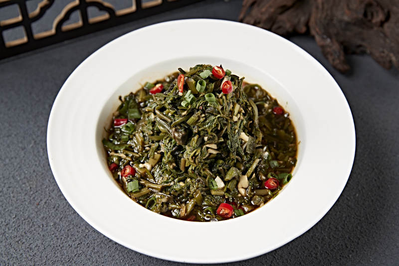 老醋米椒拌苦菜