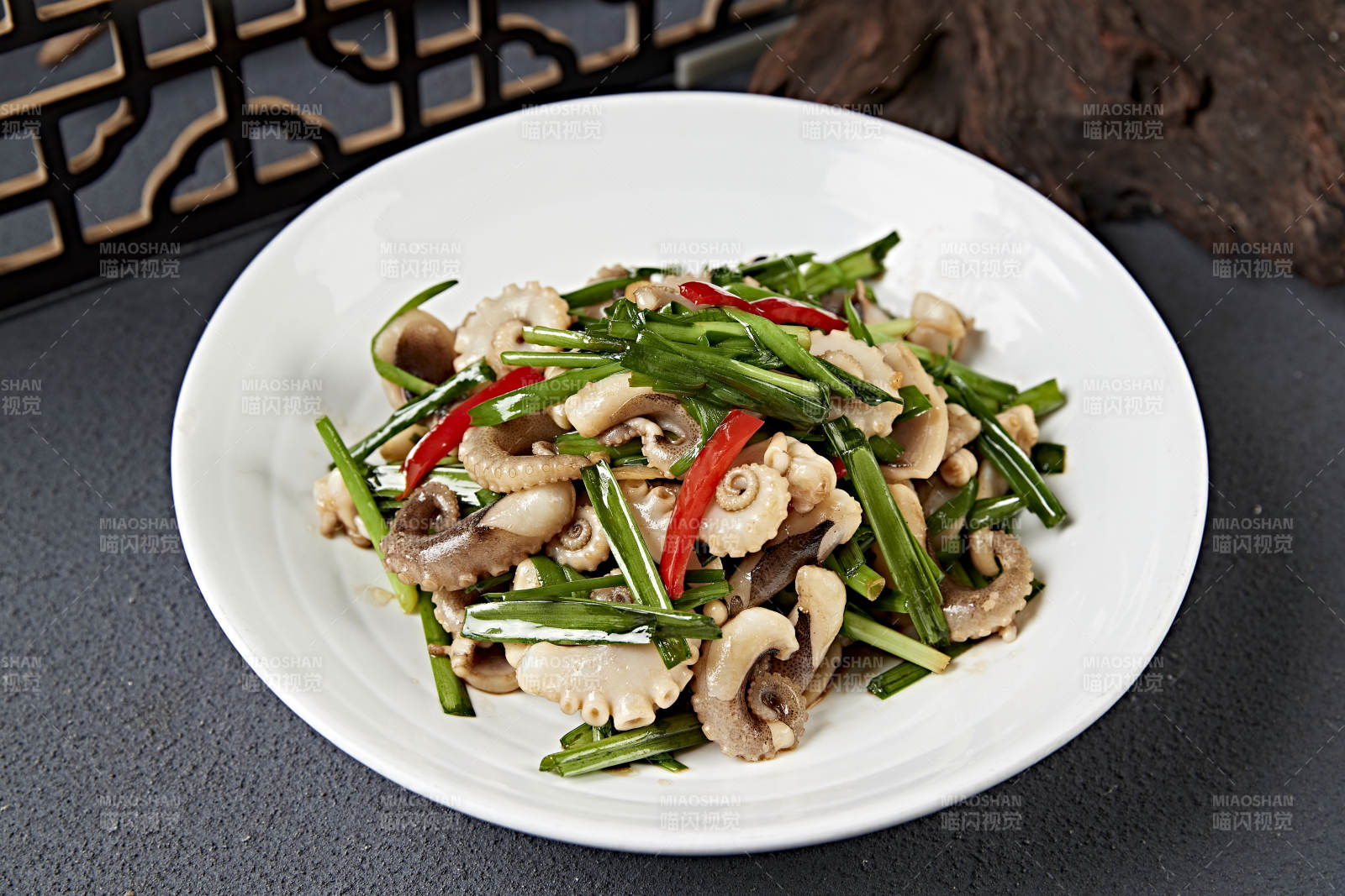 香辣八爪鱼炒韭菜