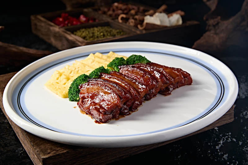 蜜汁叉烧配土豆泥