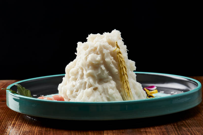 奶油土豆泥艺术摆盘