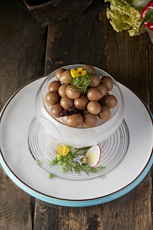 鹌鹑蛋创意摆盘
