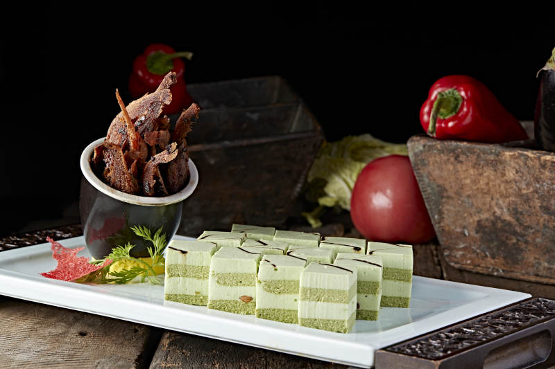 青柠冻糕配香辣小食