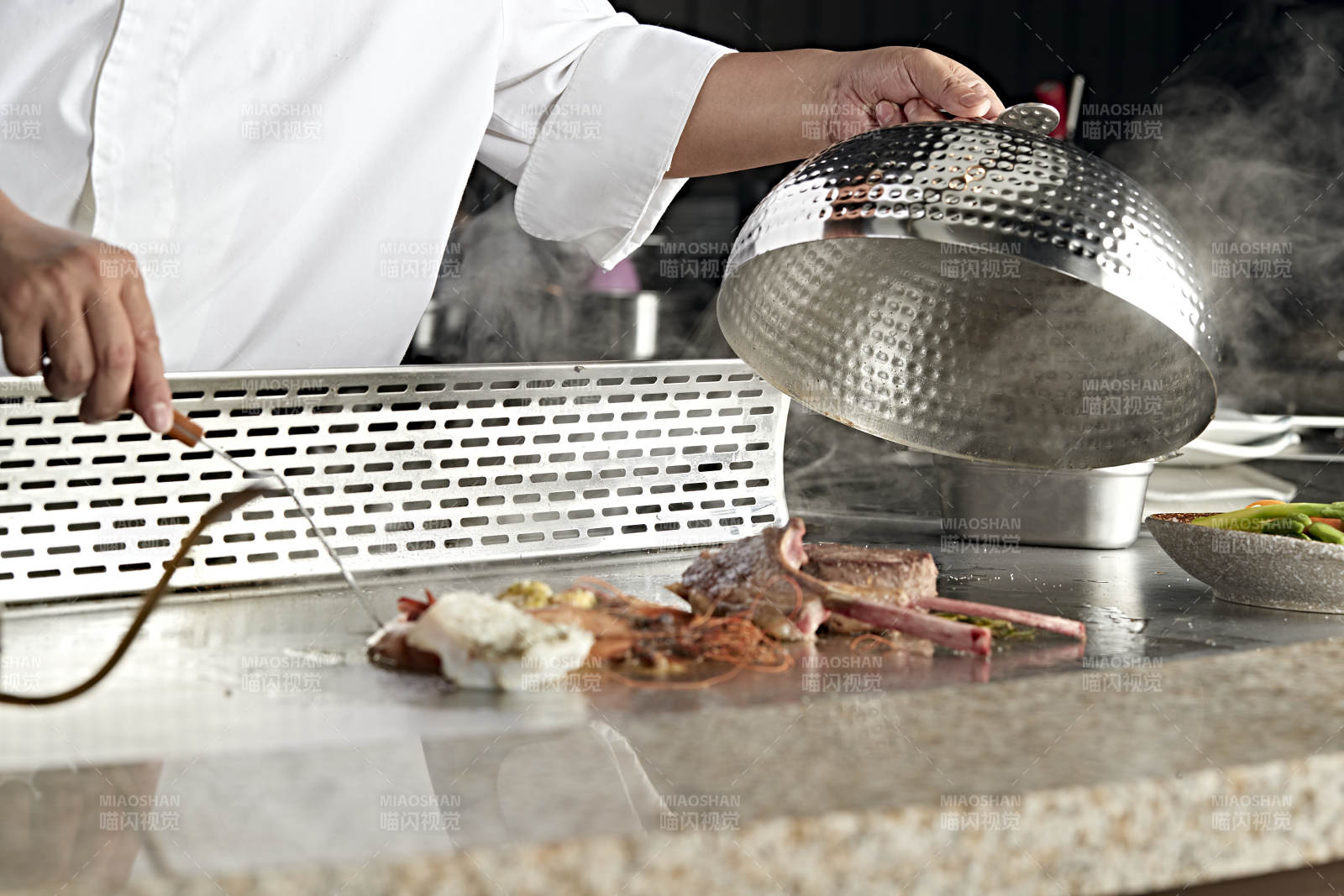 铁板烧美食现场
