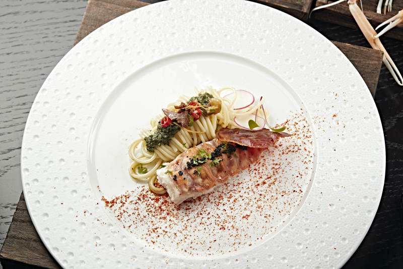 精致海鲜意面盘