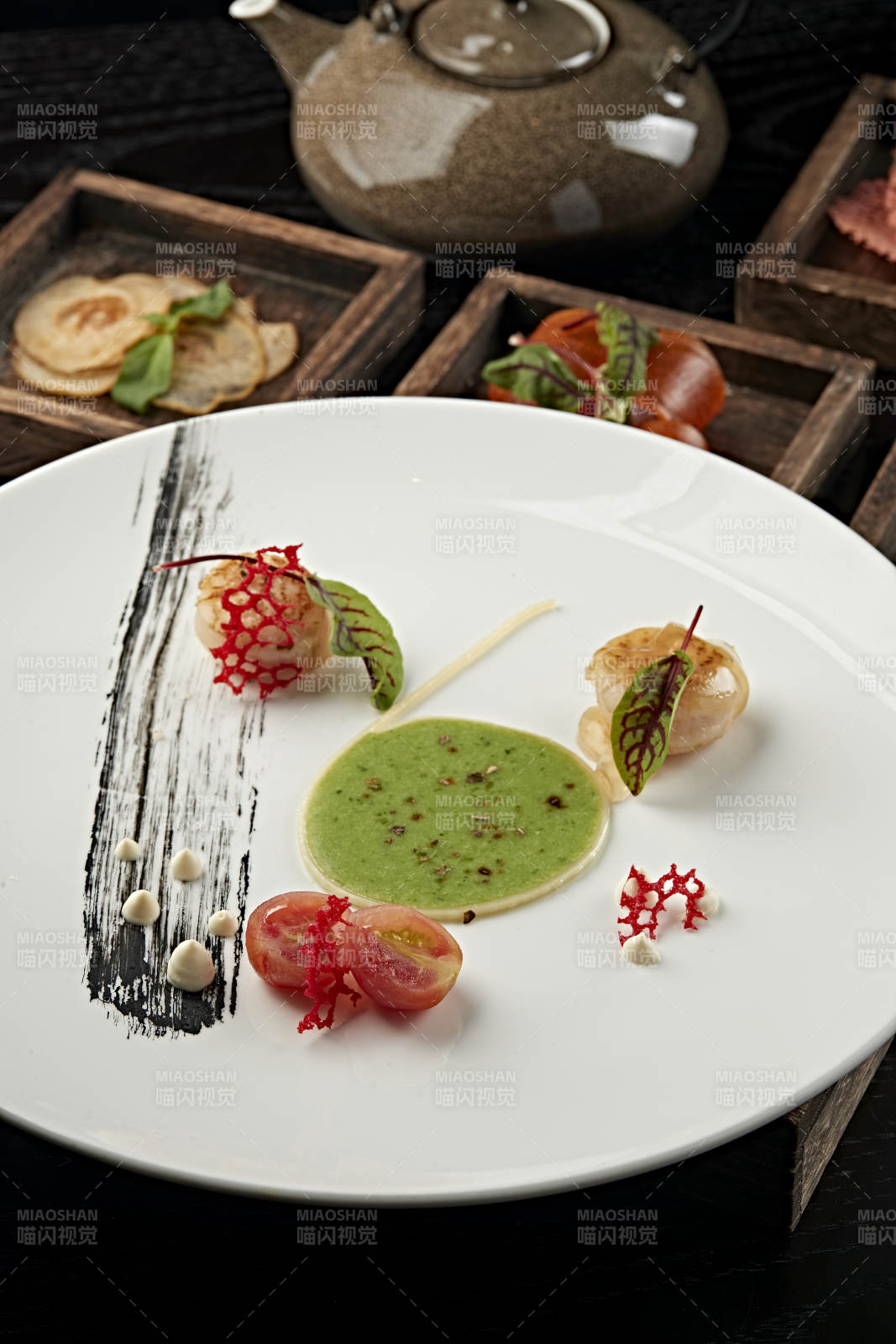 精致料理艺术呈现