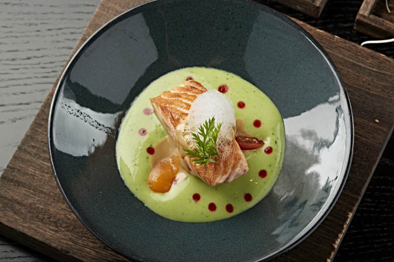 精致三文鱼料理