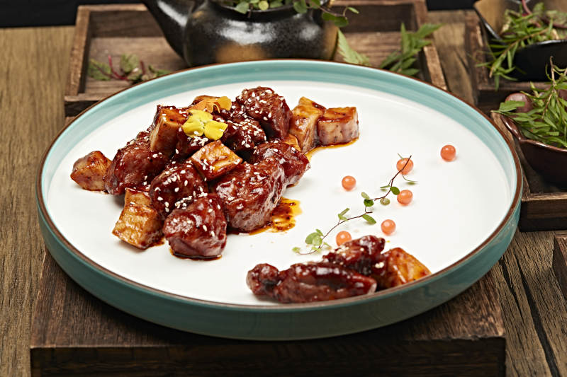 蜜汁排骨配果酱