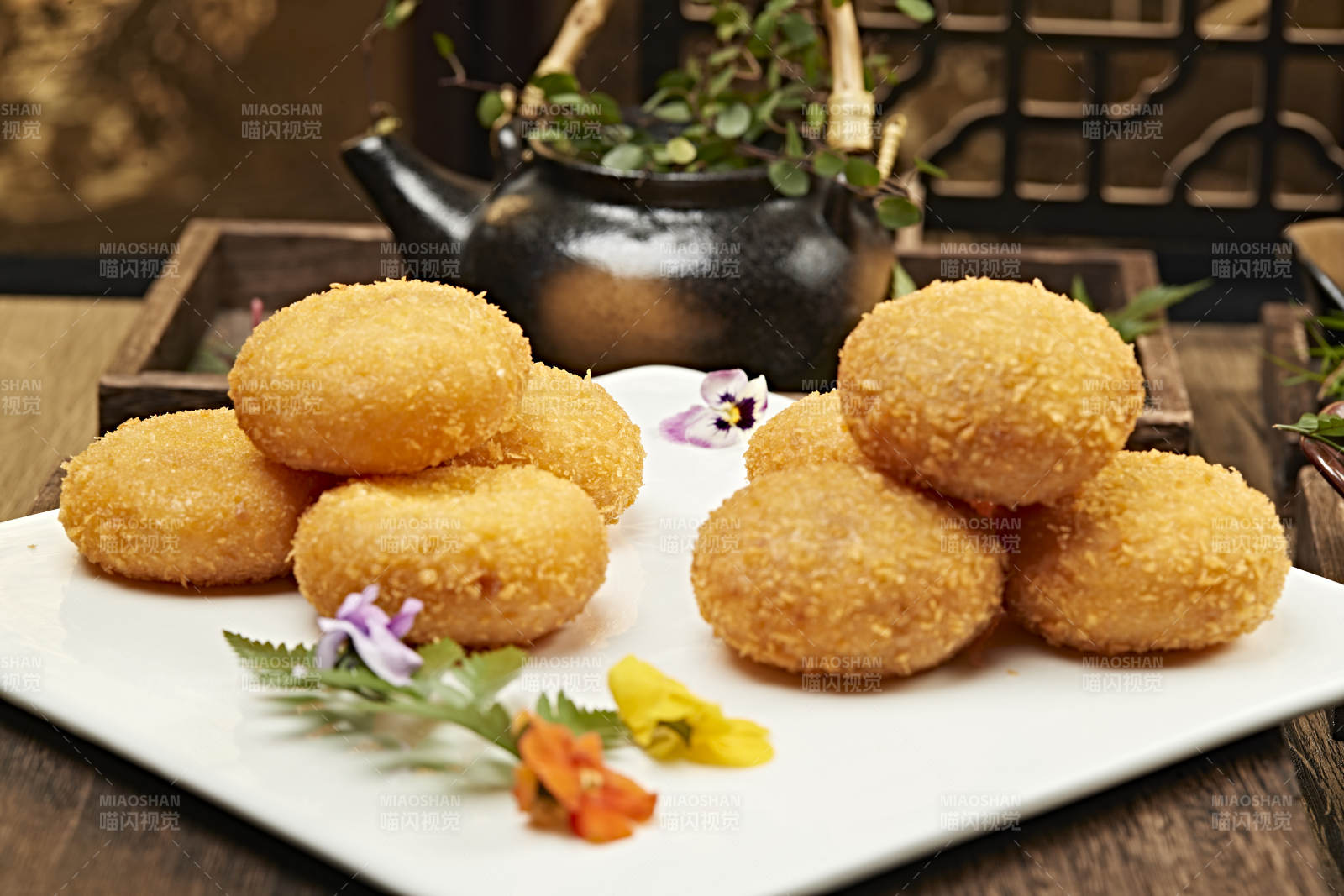 金黄酥脆炸南瓜饼