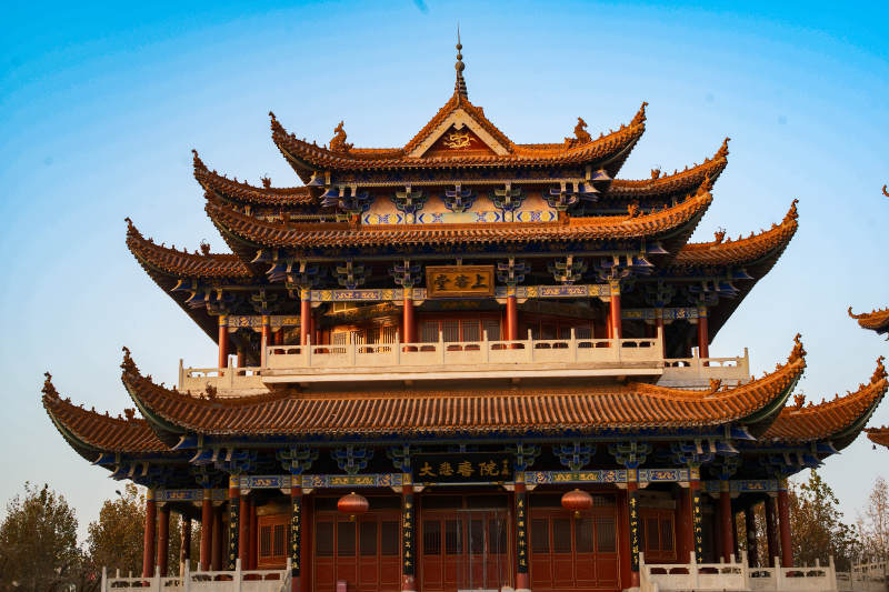 廊坊大悲禅寺—古塔飞檐映蓝天