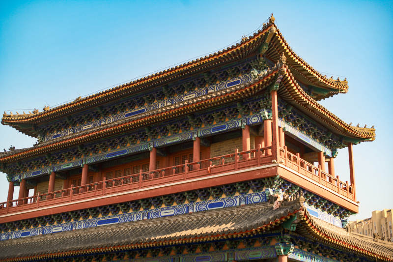 廊坊大悲禅寺—古建筑飞檐翘角