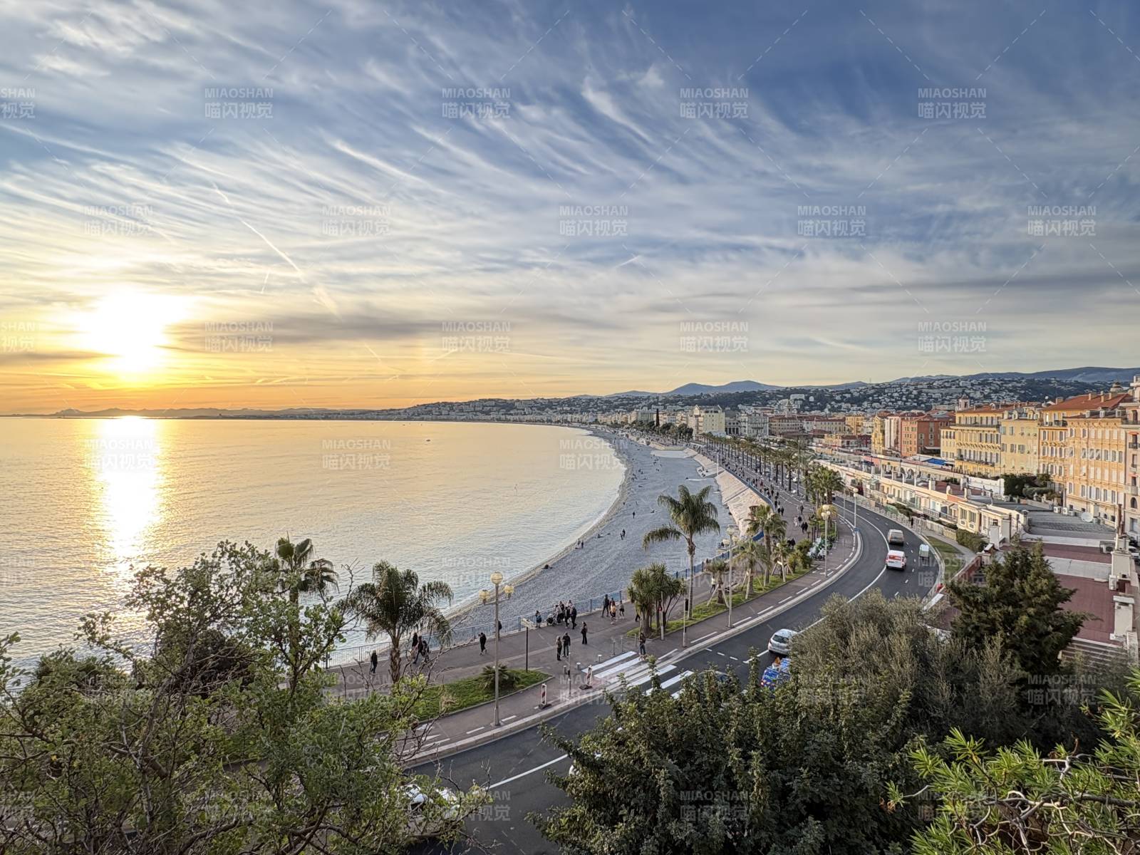 地中海日落美景